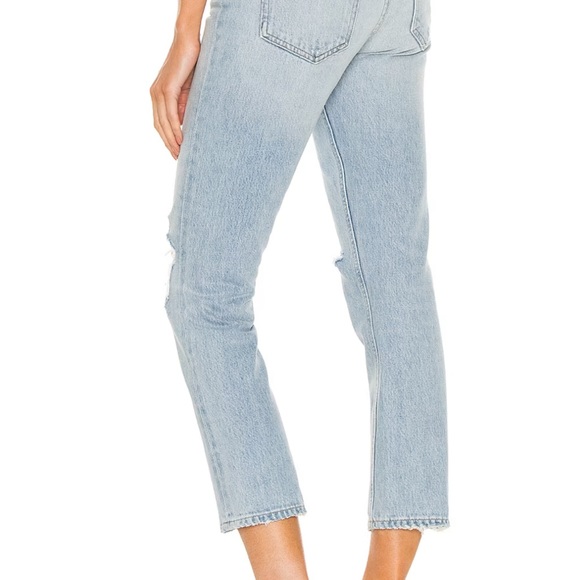 NWT Agolde Riley High Rise Straight Crop - Picture 3 of 8